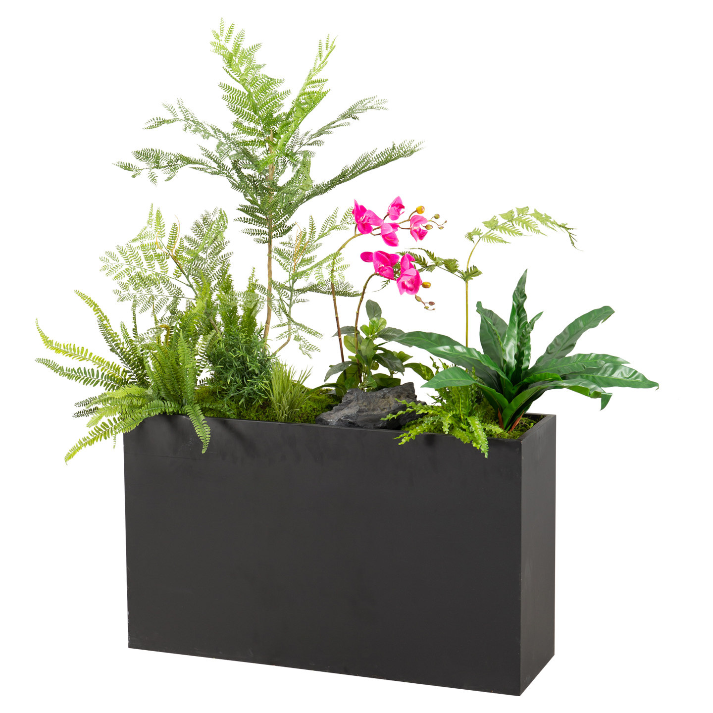 室内绿植造景盆栽搭配花槽花箱隔断装饰楼梯阳台仿真植物盆景组合,淘宝优惠券,粉丝福利购,淘宝优惠卷