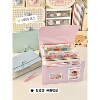 Desktop storage card book can be used to store notes, postcards, stickers, photos, high-speed rail ticket storage, small card accordion bag