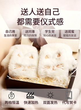 德国新款猫爪暖手宝过冬神器手套