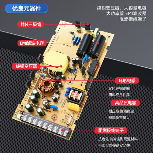 开关电源LRS麦纬超薄电源220转5V36v24v12v/S-150 直流变压器顺丰 - 图2