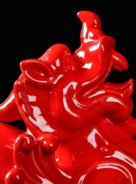 陶瓷珍藏版招财貔貅客厅装饰品风水公司店铺开业礼品