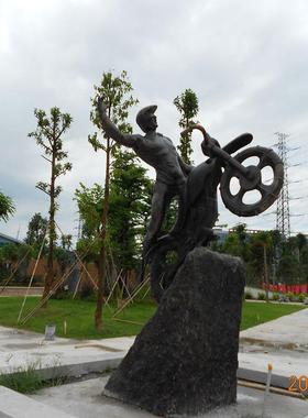 铸铜古代名人造型现代人物雕塑户外小品铜雕摆件商业街造型定制