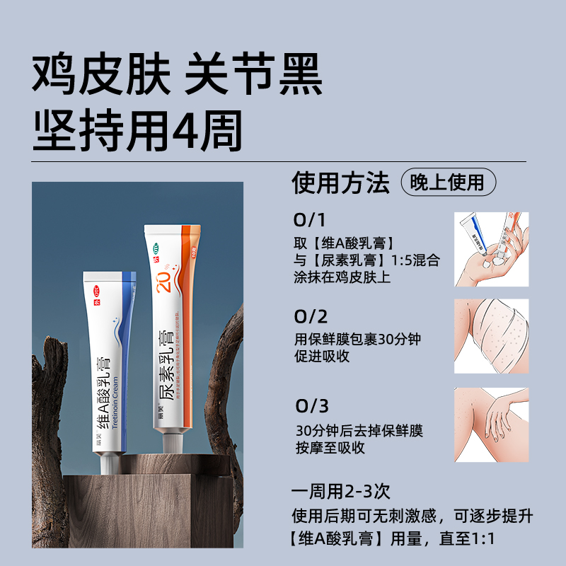 维a酸乳膏医用官方旗舰店维a酸乳胶膏a维酸乳膏尿素乳膏去鸡皮肤