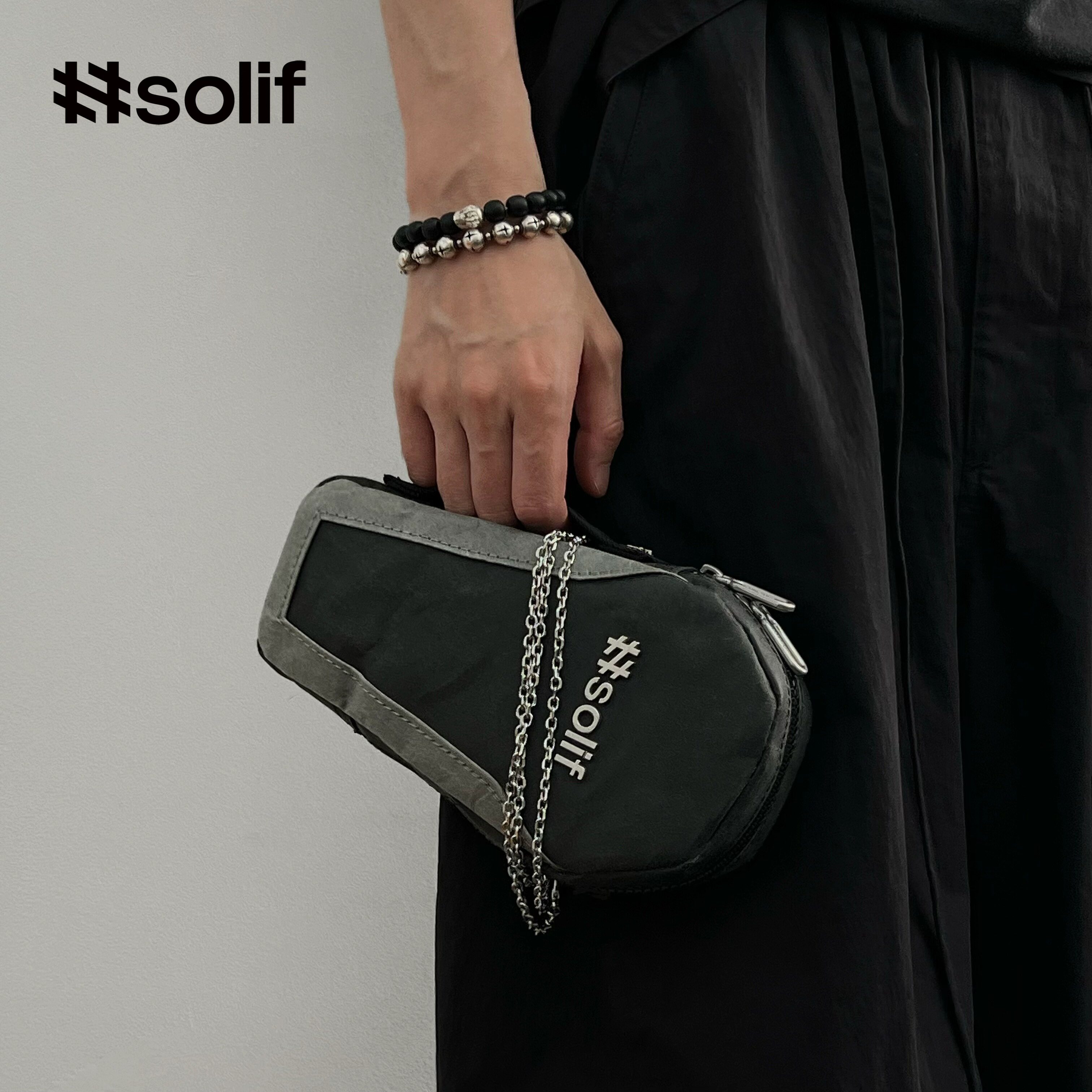 solif新品弥撒原创设计斜挎手拿腰包包男女万圣节暗黑系秋冬新款