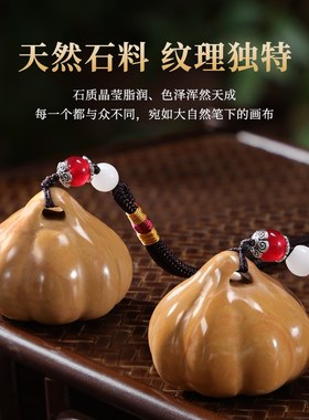 招财大蒜胜算在握寿山石手把件解压把玩桌面摆件装饰品送朋友礼物
