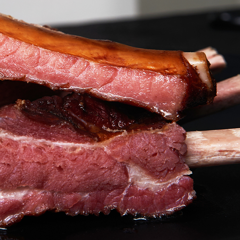 幸福佬乡腊排骨重庆四川特产农家柴火烟熏猪前排骨腊味川味腊肉