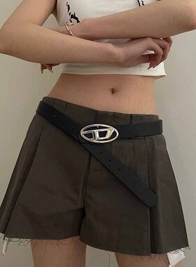 韩版小众百搭腰带女2024新款设计感黑色皮带女装饰牛仔裤西装裤子