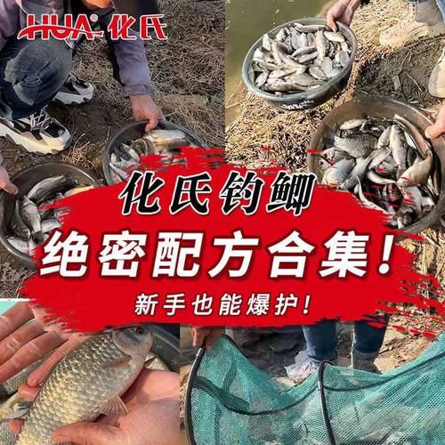 化氏钢弹2号浓香型野钓竞技鲫鱼鲤鱼鲂鱼饵料添秋冬四季适用鱼饵 - 图0