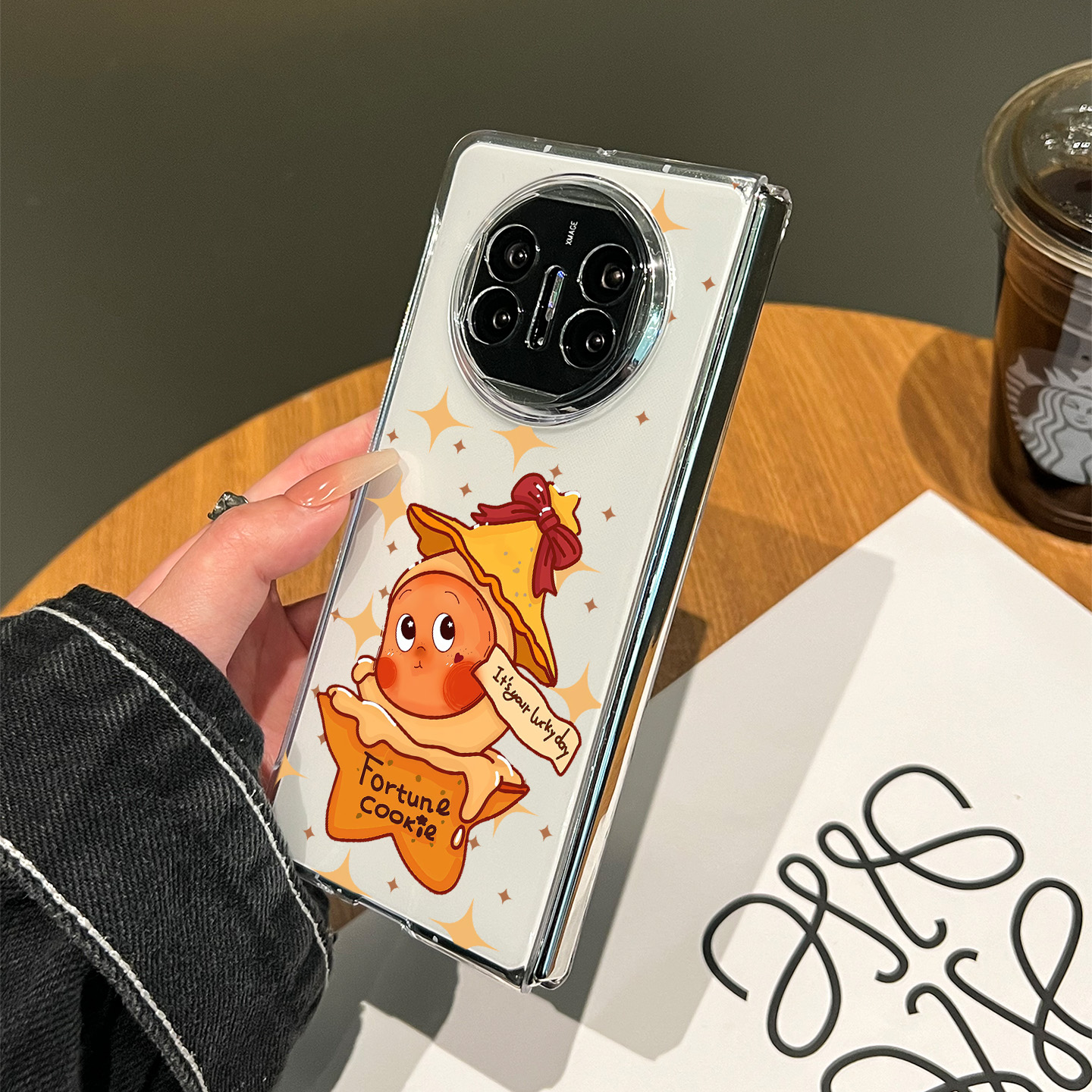 适用华为X6的手机壳2025新款matex6典藏版高级感保护套X5全包防摔metax5幸运饼干星星人X3独特好看透明外壳 - 图3