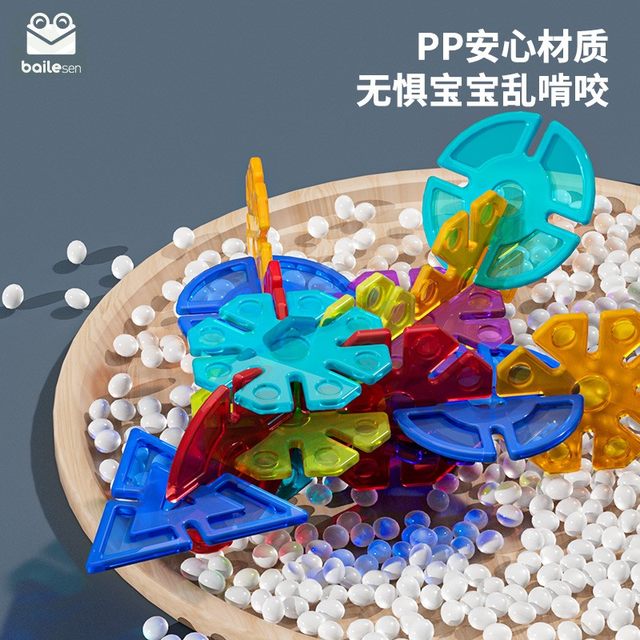 Bailesen light-transmitting three-dimensional thickened snowflakes