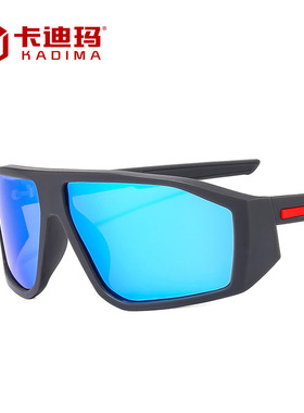 极速欧美2023新款Y2K运动骑行炫彩太H阳眼镜大框抗UV男太阳眼镜跨