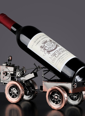 极速复古怀旧铁i艺车红酒架摆件欧式创意家居电视柜酒柜桌面装饰