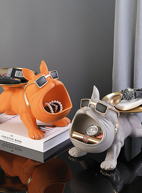 极速进门口玄关放钥匙网红摆件入户鞋H柜置物收纳托盘轻奢客厅狗