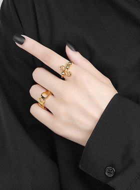 极速跨境电商微动珠微动圈旋转器单圈螺I旋自由旋转抗压力焦虑环