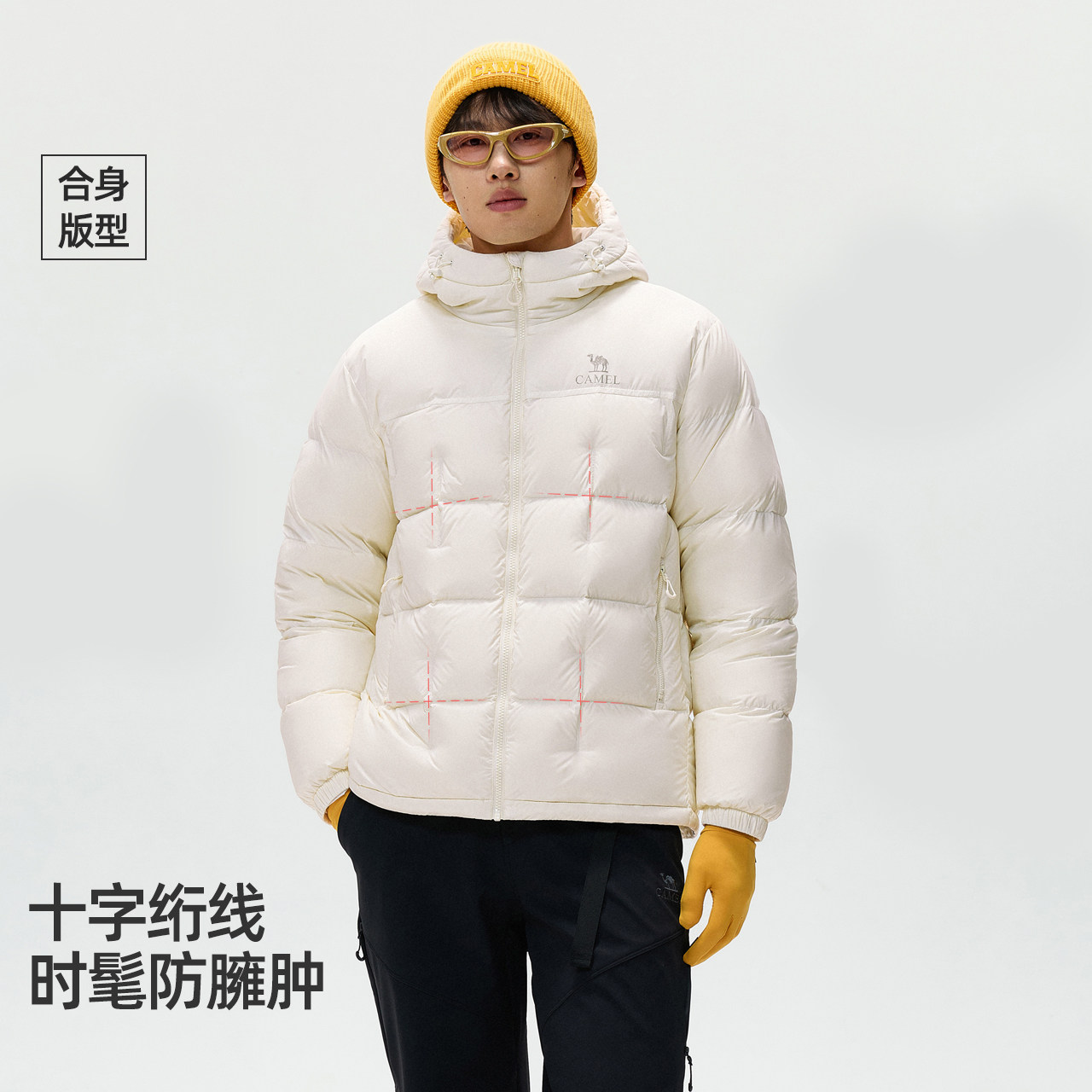 骆驼男装热能轻盈面包羽绒服2026秋冬新款保暖户外休闲百搭羽绒服 热新实拍商品图