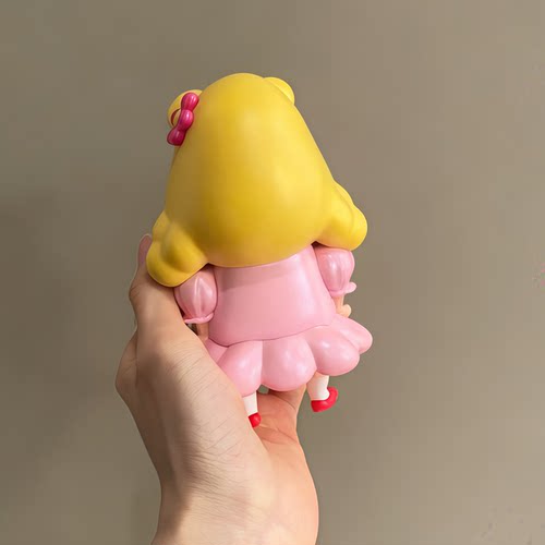 蜡笔小新小眼睛流鼻涕美少女阿呆手办车载桌面周边潮玩公仔摆件 - 图0