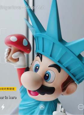 【拾壹】动漫自由女神马里奥 大号手办游戏动漫管道工GK礼物摆件