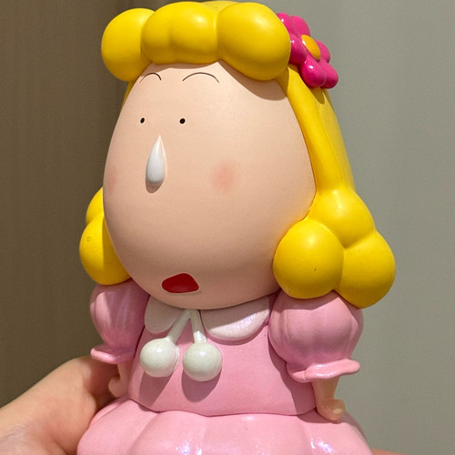 蜡笔小新小眼睛流鼻涕美少女阿呆手办车载桌面周边潮玩公仔摆件 - 图2