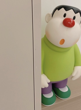 【拾壹】歪头胖虎摆件哆啦a梦手办大雄卡通创意盲盒客厅桌面公仔