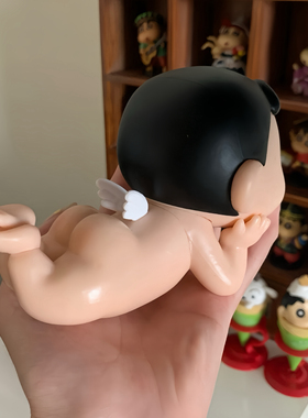 【拾壹】洗澡搭子蜡笔小新摆件天使小翅膀潮玩手办可爱手办礼物