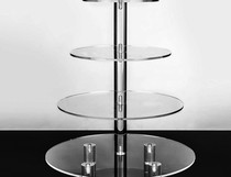 Five Floors Removable Cake Rack Acrylic Wedding organic glass Food Show Acrylic Cake Racks