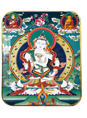 结缘唐卡金刚萨埵金刚萨垛金刚手金刚藏画像佛像画水晶画摆件摆台