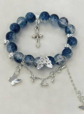 超仙四条装~福苏灵蝶手串轻奢风蝴蝶流苏设计感情侣手链学生礼物