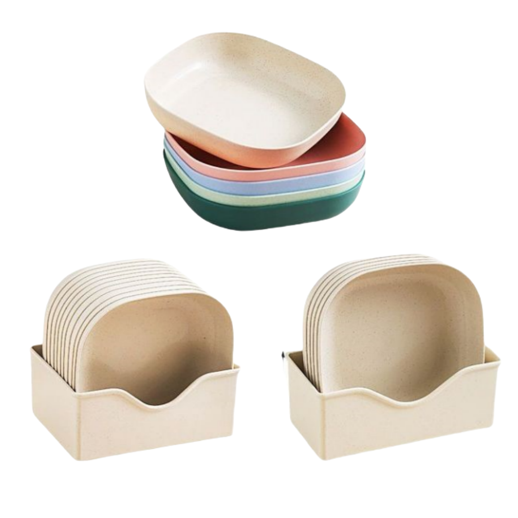 加厚餐桌垃圾盘碟吐骨碟家用骨碟骨头碟创意塑料菜碟小盘子带底座