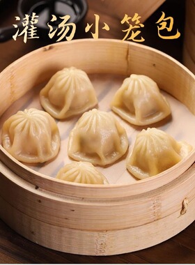 分装瓶收纳罐虬兴灌汤小笼包5斤商用早点小吃冷冻早餐食品半成品