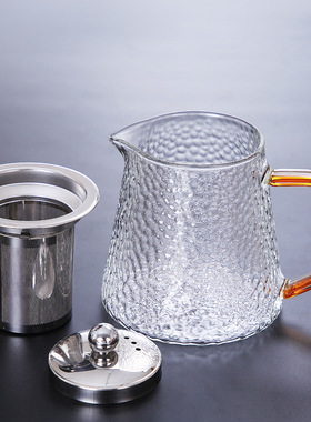 空盒子围炉煮茶玻璃壶家用耐高温泡茶壶加厚花草过滤煮茶壶