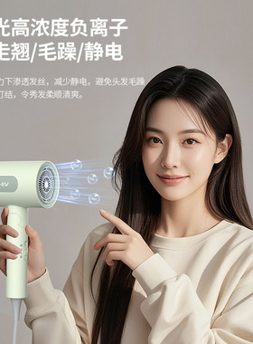 空盒子可折叠吹风机大风力家用负离子大功率电吹风护发速干吹风筒