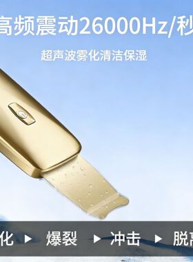 空盒子跨境家用超声波铲皮机黑头铲清洁仪洁面毛孔清洁器EMS微离