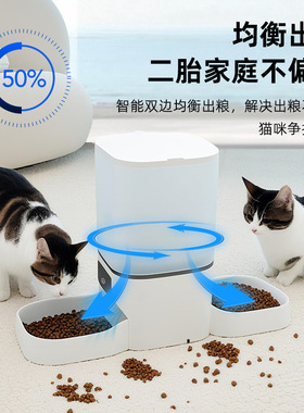 空盒子自动喂食器带摄像头远程视频猫粮狗粮投食器定时定量智能宠