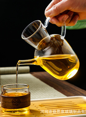 空盒子水经注新中式玻璃茶壶绿茶壶高硼硅冷萃茶壶大容量执壶煮茶