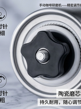 空盒子直发手摇磨豆机咖啡豆研磨机手冲便携手磨便携式家用小型