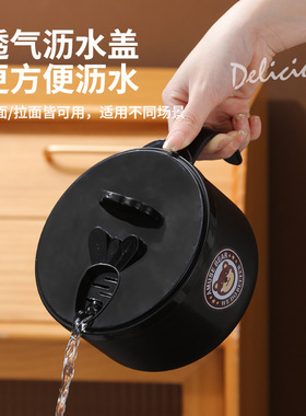 空盒子圆形饭盒密封保鲜盒便当盒loo便携快餐汤碗带盖碗保温餐具