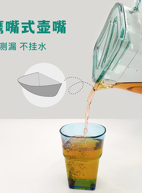 空盒子冷萃壶塑料家用冷水壶大容量冷泡咖啡壶泡茶壶果汁酸梅汤瓶