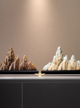 Spatio背有靠山金山银山酒柜摆件