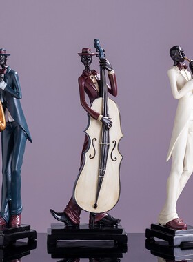 Spatio爵士乐队人物摆件桌面装饰