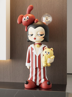 Spatio入户卡通人物摆乔迁送礼