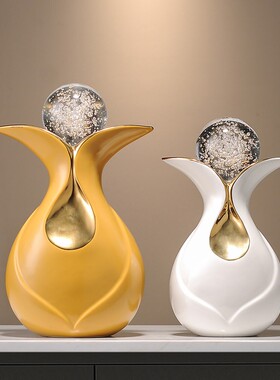 Spatio轻奢陶瓷水晶球摆件装饰