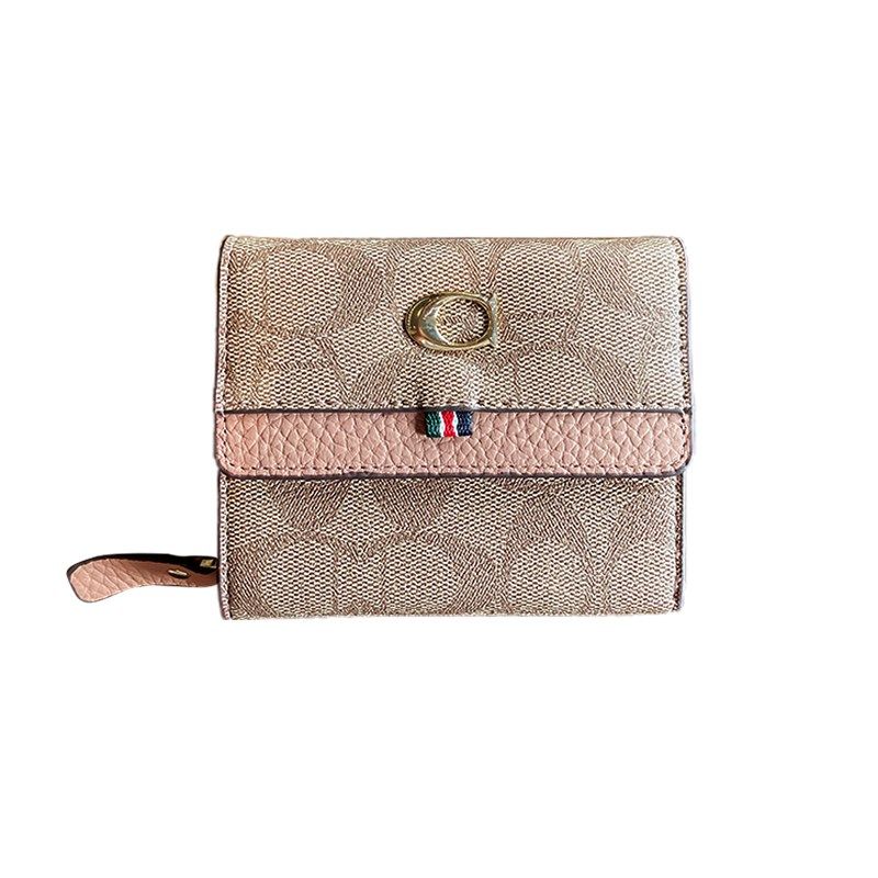 钱包女士2023新款爆款高级感二合一短款网红折叠小众设计卡包一体,淘宝优惠券,粉丝福利购,淘宝优惠卷