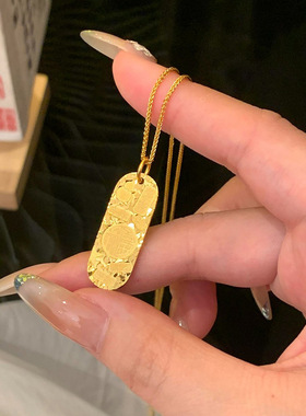 碎冰冰吉言吉语吊坠女新中式国风暴富福牌项坠个性DIY配饰新款潮