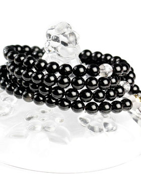 极速黑曜石手链红玛瑙手串佛w珠本命年生肖本命佛守护首饰男女单