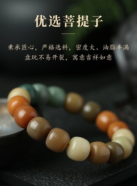 极速新品b推荐敦煌菩提多宝手串女绕指柔盘玩老型菩提根手串男款