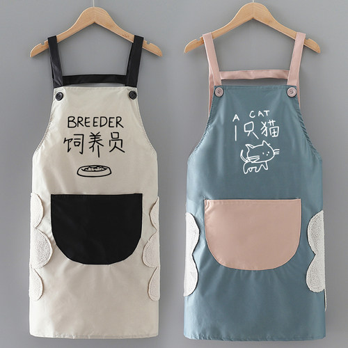 围裙防水防油大码200斤加肥加大女家用厨房工作服定制logo印字男 - 图2