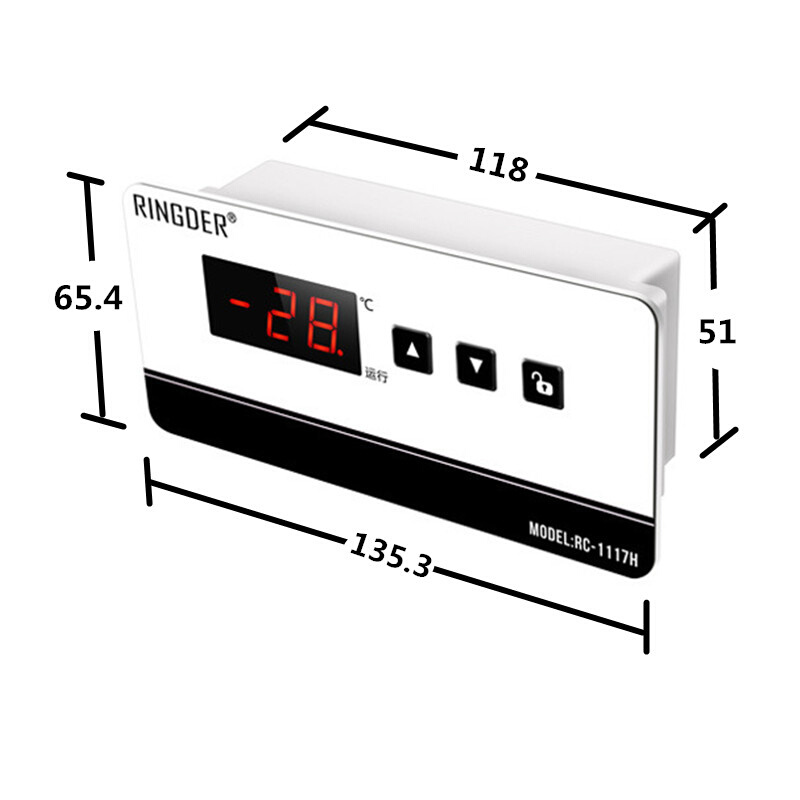 直冷电冰箱温控器可调开关电子式按钮旋钮冷柜展示卧柜冰柜控温器