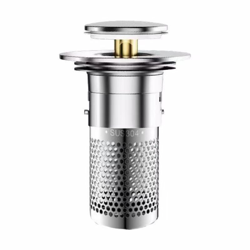 洗手盆漏水塞子按压式弹跳芯下水道过滤网洗脸池面盆台盆通用配件,淘宝优惠券,粉丝福利购,淘宝优惠卷