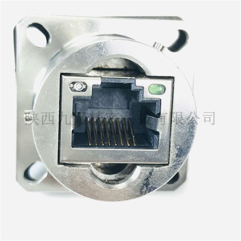 YW1-110E01-01 YW1-20E01S1+导电橡胶垫 YW1-21E01圆形RJ45水晶头 - 图2