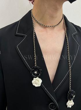 山茶花小众气质高级感锁骨链